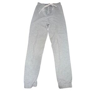 Joah Brown  S/M Grey Lace Up Front Joggers Streetwear Athleisure Loungewear